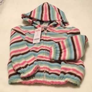 GYMBOREE COZY CUTIE RED FUR TRIM HOODED PUFFER JACKET 6 12 24 2T 3T 4T 5T NWT
